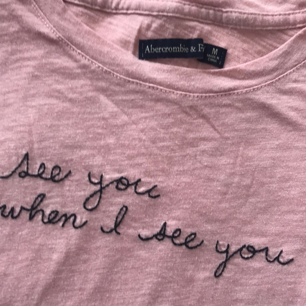 Abercrombie & Fitch Pink See You T-Shirt